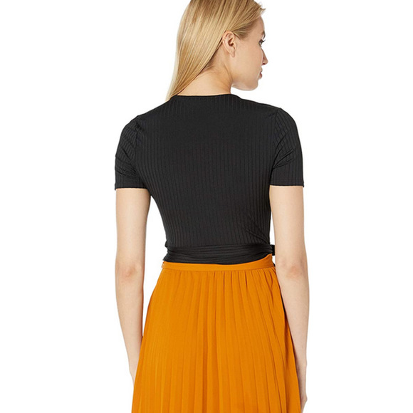 ASTR The Label Women Wrap Bodysuit Black Size L - Picture 2 of 2